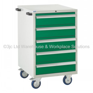Euroslide Storage Cabinet Mobile 5 Drawers